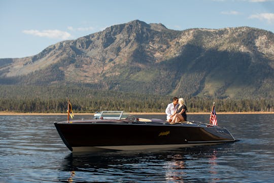 Watch the Lake Tahoe sunset from the water