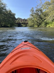 Explore the scenic Toccoa River through north Georgia by kayak