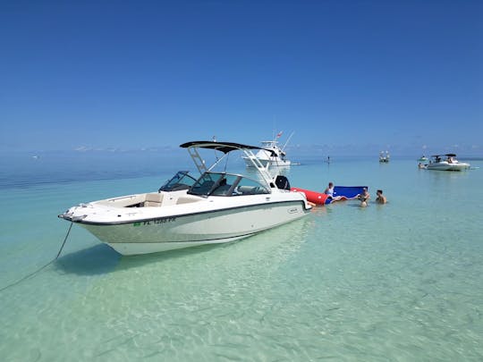 Barra de areia do Boston Whaler, ponto de encontro de 24 pés, Key West