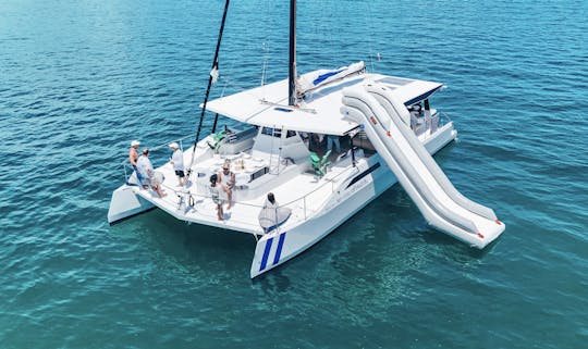 Catamarã à vela de festa de 55 pés