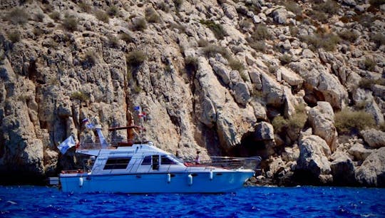 DEEP BLUE IS 45 ft Brichwood Motor Yacht Charter for 24 People in Larnaca,Cyprus