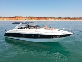 Luxury Yacht Charter – Princess V50 | Algarve Coast & Benagil Caves Experience