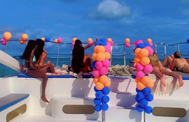 🛥🥂VIP EXPERIENCE-Prívate Catamaran for bachelorette-birthday in Puerto Plata