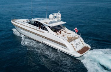 Mangusta 80 open 'Mr. M' Power Mega Yacht Rental in Monaco, France