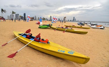 Canoeing in Port City, Sri Lanka