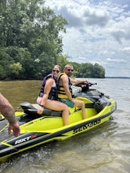 Ski super rapide et suralimenté sur le lac Norman