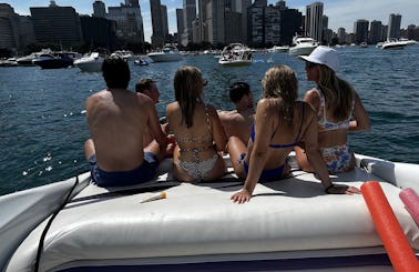 Private Tours on 27' Baja Boss Speedboat in Chicago with Captain Bob