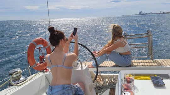 Barcelona Luxury 16 Mts Sailboat 2 hour Shared Sailing Tour from Port Olimpic