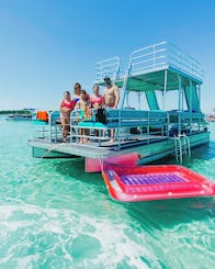 Bateau ponton à deux étages à Fort Walton Beach !