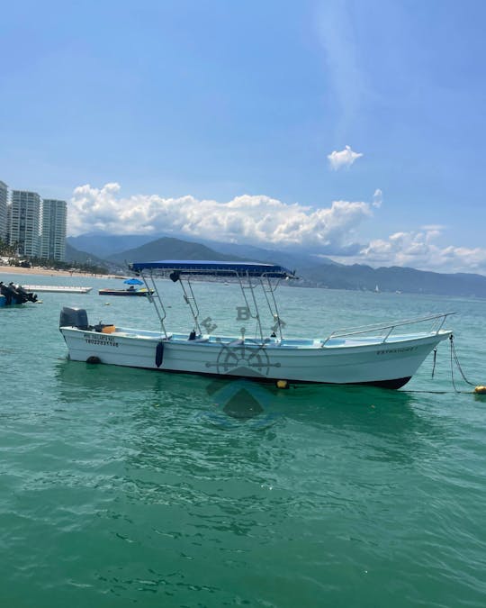 BOAT TOURS IN PUERTO VALLARTA ABOARD THIS "PANGA" 