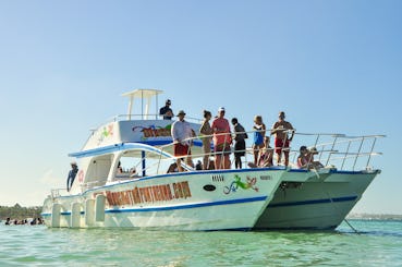 PUNTA CANA PARTY BOAT SNORKELING, SANDBAR, OPEN BAR