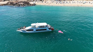 Morning Special! Huge 75ft Yacht, All-Inclusive - Whale Watching / Snorkeling 