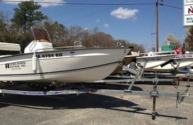 Starting at $50 HR | 16ft Center Console | York River | Fishing license included
