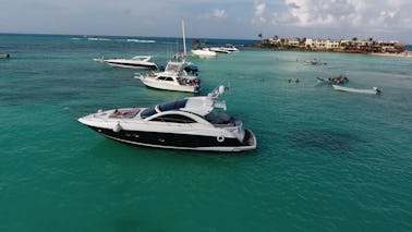 Sunseeker 50  #GMBSS50PF Cancun Playa del Carmen to Isla Mujeres and Isla Blanca