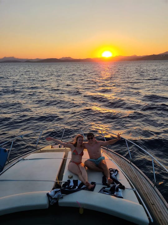 Bodrum Sunset Tour with Black 46ft Custom Motor Yacht!
