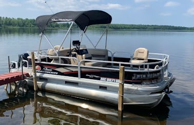 Sun Tracker Bass Buggy 18ft Pontoon on Frenchman’s Lake!