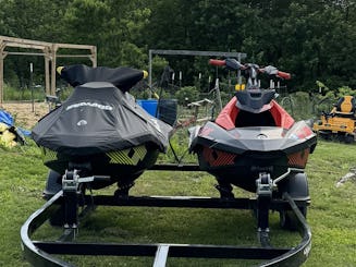 Sea-Doo Spark 3up 900HO iBR TRIXX Jetskis for rent! We deliver to you!