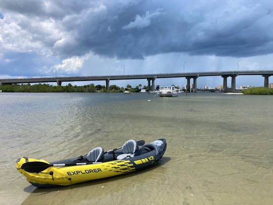 Two-seat inflatable kayak in Port Orange