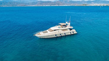Ferreti 72 Power Mega Yacht Charter in Gocek Islands