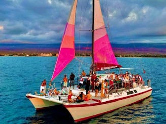 Maui, private 49 tour, snorkel, whale watch catamaran 