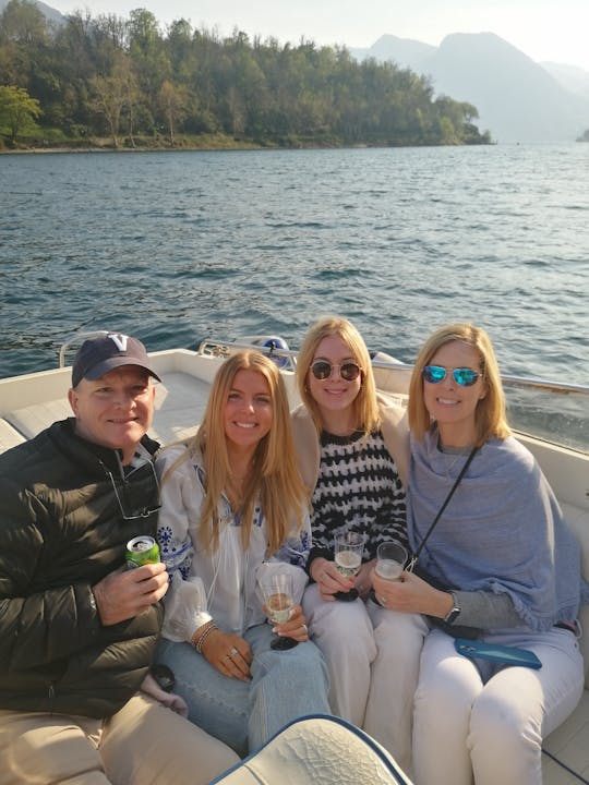 Discover Lake Como south west cost with 22ft Molinari Boat on the Lake!