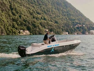 Boat rent in Como Lake no license required - Marinello Fisherman 19 very fast