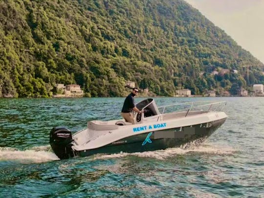 Boat rent in Como Lake no license required - Marinello Fisherman 19 very fast