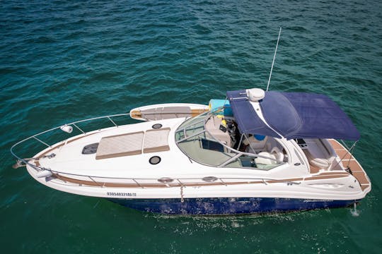 Location de yachts à moteur Sundancer de 38 pieds avec capitaine à Cabo San Lucas