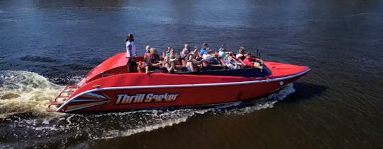 Passeio turístico emocionante de barco a jato com adrenalina em North Myrtle Beach