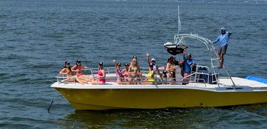 Private Party Boat 35ft; Up to 15 for 2-4 Hrs Charleston Harbor Cruise w/Captain