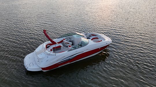 Spacious Deck Boat at Lake Livingston