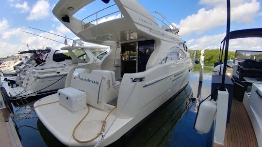 Ponte aérea Azimut47 de 50' em Cancún/Isla Mujeres GMBAZ50FB