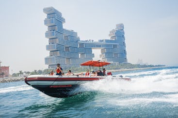 Excursion en bateau à moteur partagée de 90 minutes « The Adrenaline Fun » sur Atlantis et Burj AL Arab