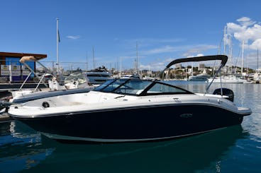 Descubra a Riviera Francesa com estilo e luxo! Reserve um novo Sea Ray Sport 2024