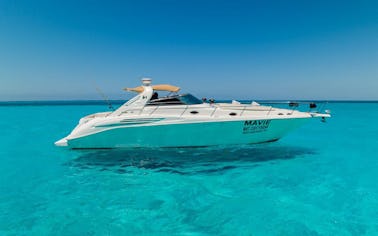 Alugue este iate a motor de 42 pés saindo de Isla Mujeres #GMB42ISLA