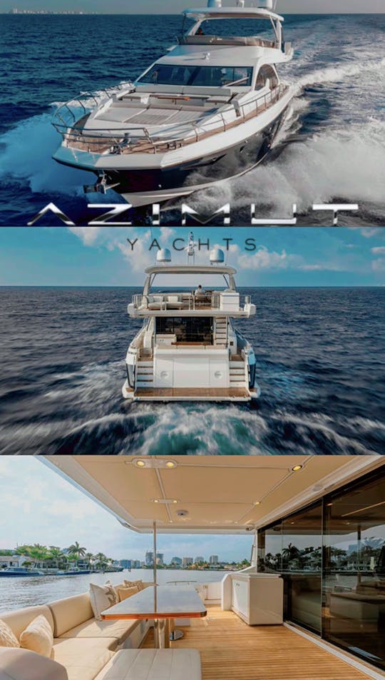 ⭐️⭐️⭐️⭐️⭐️ Enjoy this wonderful 75' Azimut Yacht in Miami.