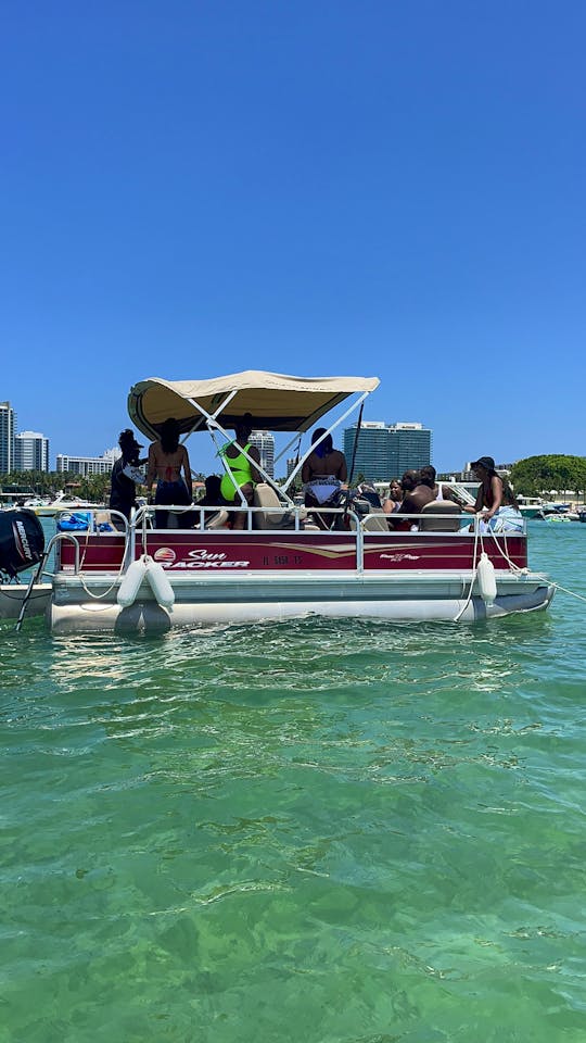 Haulover Party Pontoon Rental for 8 person