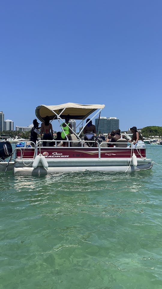 Haulover Party Pontoon Rental for 8 person