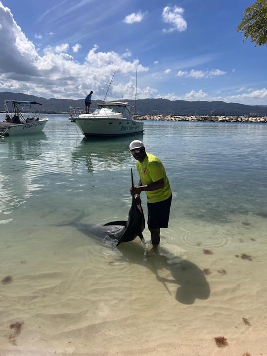 Aventura privada de pesca em alto mar com bar aberto e muito mais