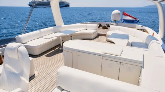 Luxury Nautica 90ft Power Mega Yacht Rental in Cote d'Azur, France 