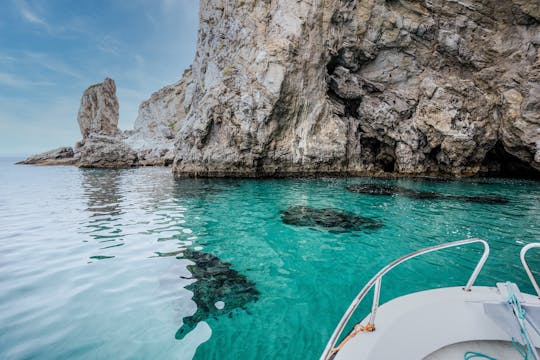 Arrábida: recorrido privado en barco por la costa de Sesimbra (hasta 10 personas)