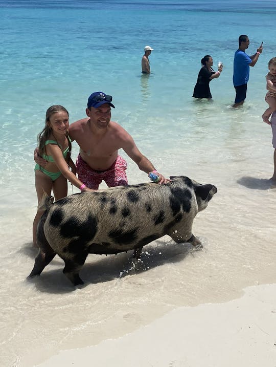 Intrepid Charter de 30 pies en Nassau, Bahamas, para bucear con esnórquel, cerdos, tortugas y más