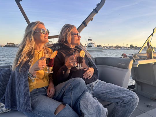 Cruzeiro de pontão de vinhos e queijos em Newport Beach