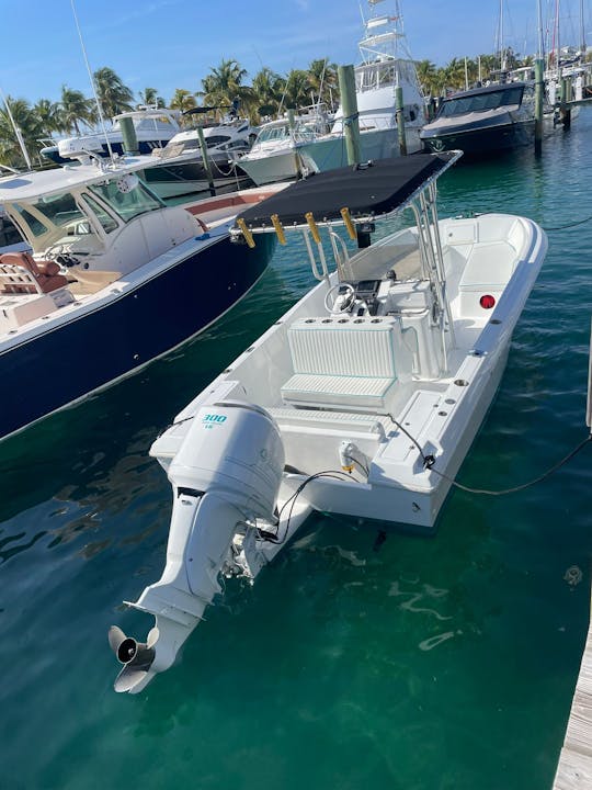 Pescador de 21 pés para fretamento particular em Nassau