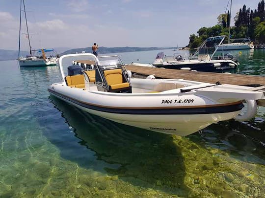 Paul boat 8m Rib for rent in Marina Gouvia Corfu
