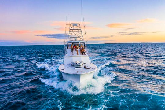 Ultimate Fishing Adventure: 53ft Hatteras Fishing Charter from Casa de Campo