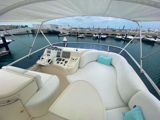 50ft Azimut Koli Motor Yacht Rental in Dubai, United Arab Emirates