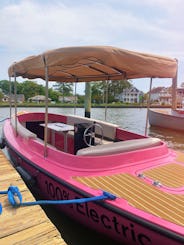 21ft Pink Electric Fantail Boat for Rent