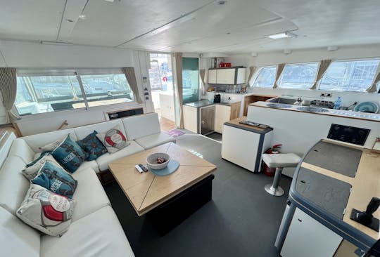 Luxury Skippered Catamaran in the Ionan Sea
