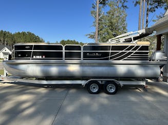 2017 South Bay Pontoon Boat for 12 passengers at Dukes Creek Marina